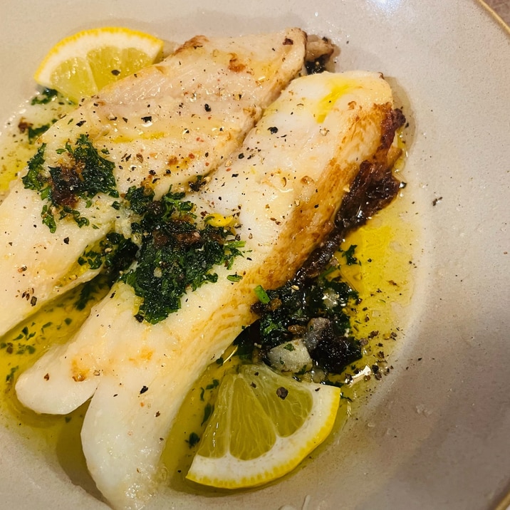本場スペインの味を再現!白身魚のハーブソテー